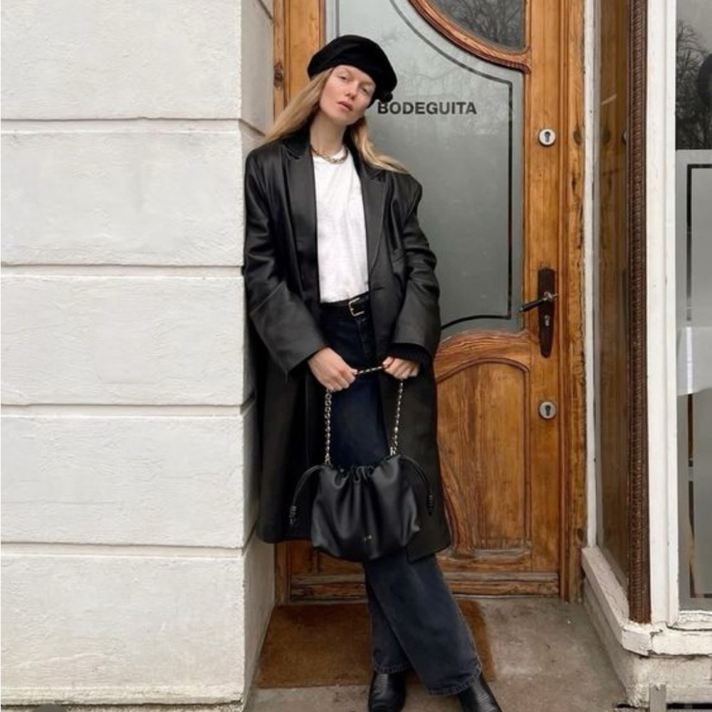 Vintage Printemps Paris Black Pure Lane Felt Wool  Beret Hat - Picture 14 of 15